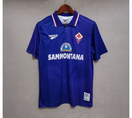 Fiorentina 95/96 Home Purple Soccer Jersey